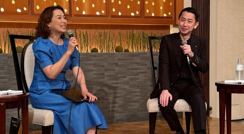 河野景子さん × 榮原社長 特別対談を、目黒雅叙園にて開催しました。