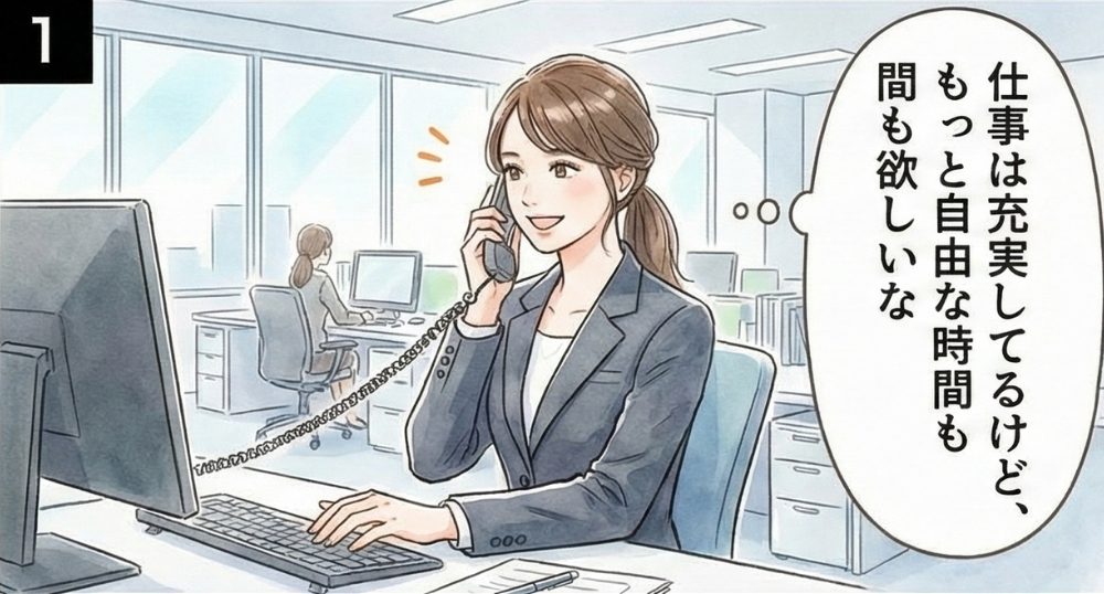 マンガ 1 コマ目